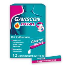 Gaviscon Dual<br> 500 mg/325 mg* <br><b>10,99 €</br></b>