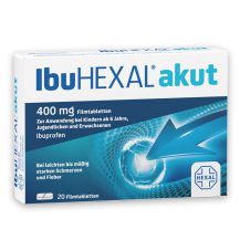 Ibuhexal akut<br>  400 mg* <br><b>4,95 €</br></b>