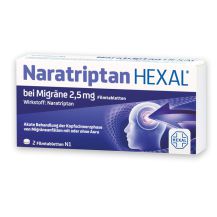 Naratriptan Hexal<br> bei Migräne* <br><b>6,95 €</br></b>